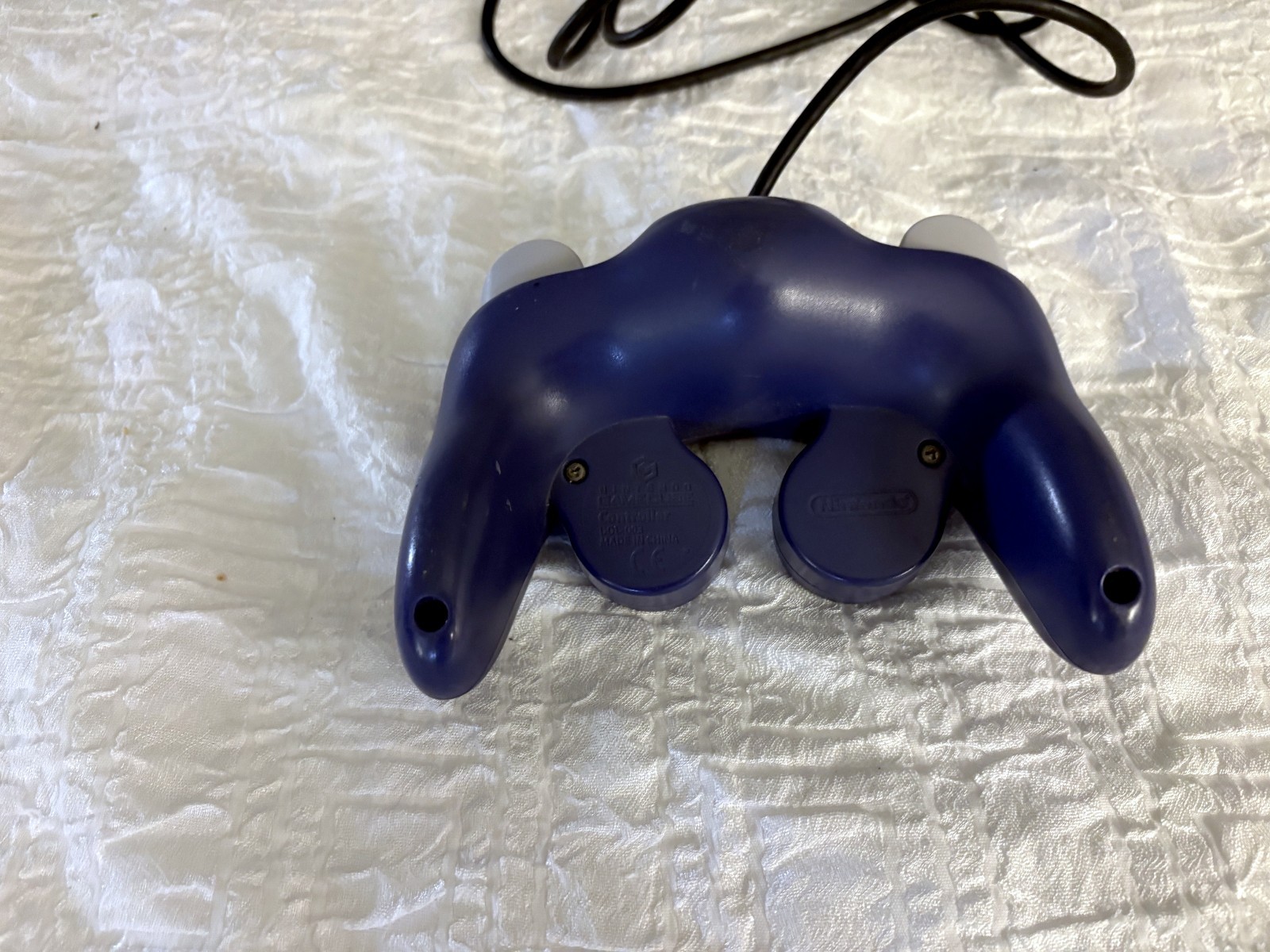 Nintendo GameCube Console Indigo Purple Bundle PSU, AV Cable, and Controller