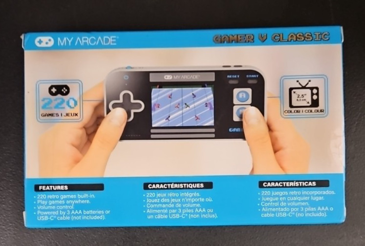 My Arcade Gamer V Classic 220 Retro Games Portable Gaming System -New Sealed-