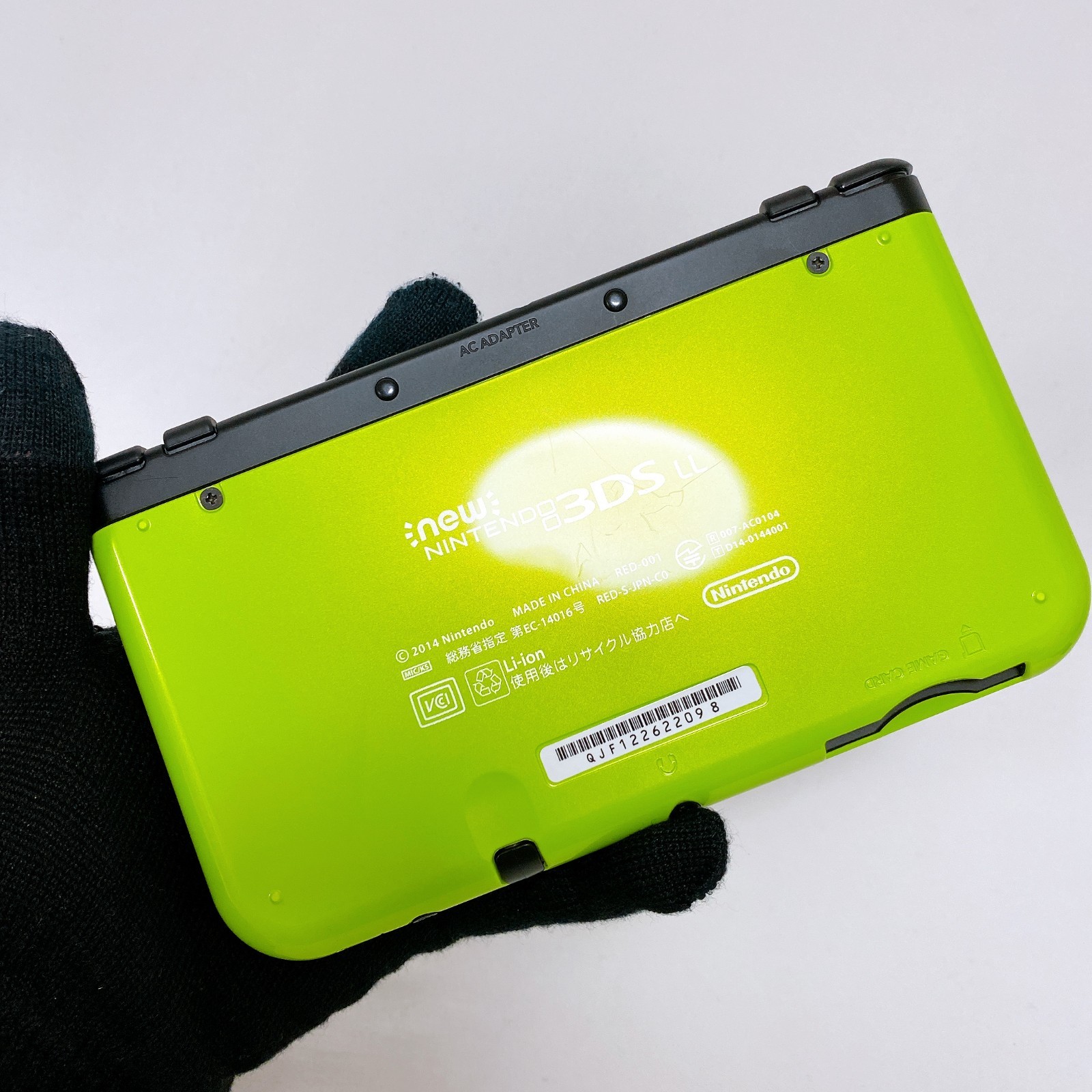 【Dual IPS】New Nintendo 3DS XL LL Lime Black Console Japan Tested Working Rank S