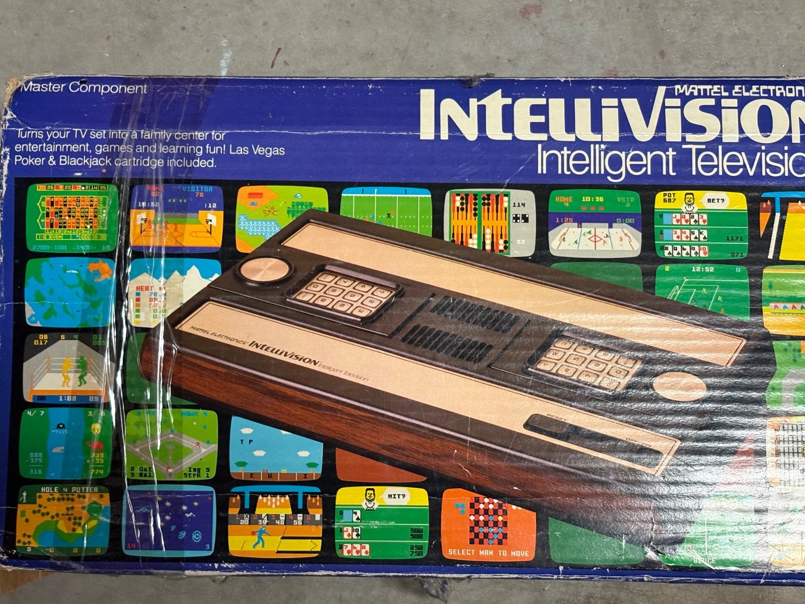 Intellivision Video Game console Tested Working Vintage Bundle IN BOX CIB TESTED