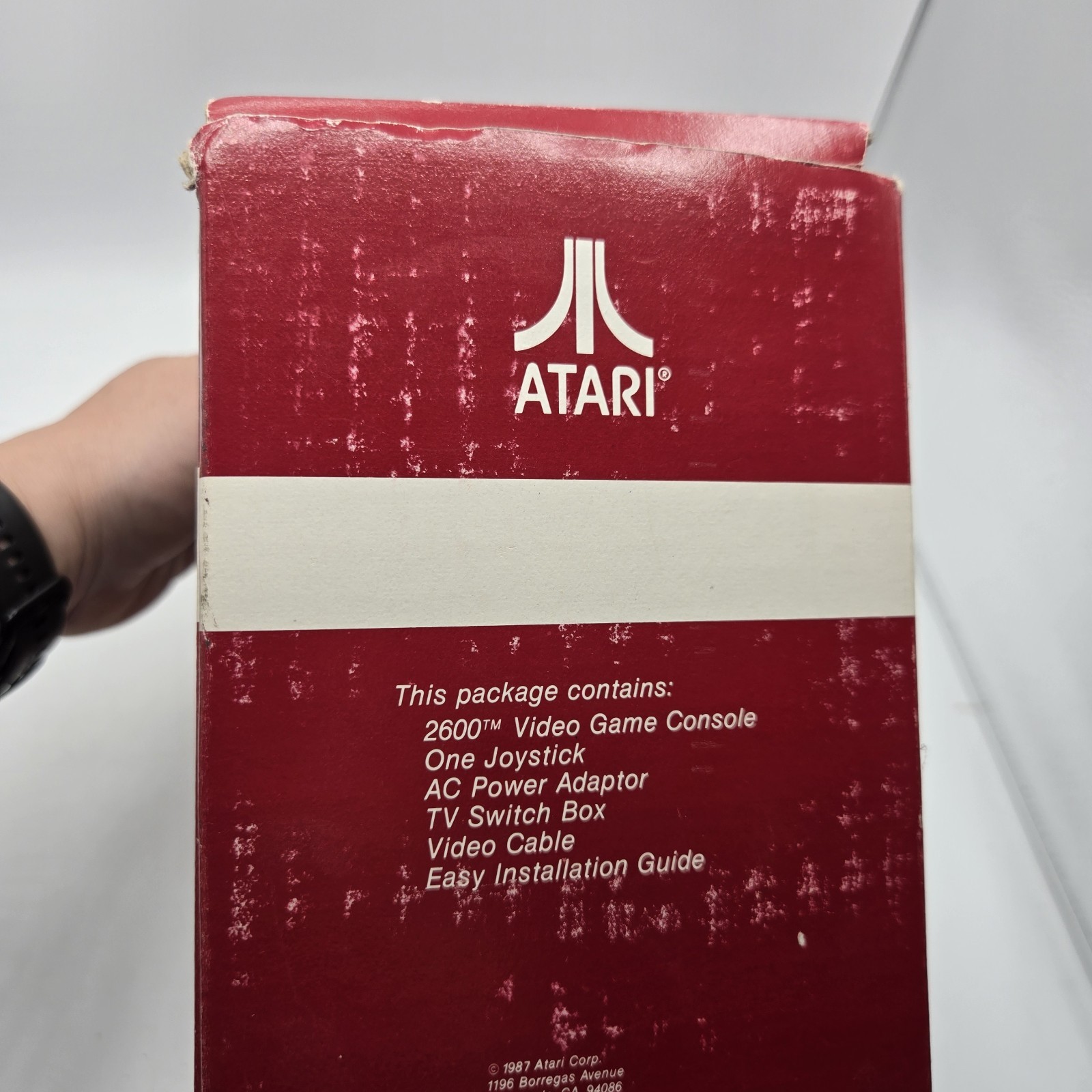 Atari 2600 Jr. Console BOX ONLY with manual and registration card 1987
