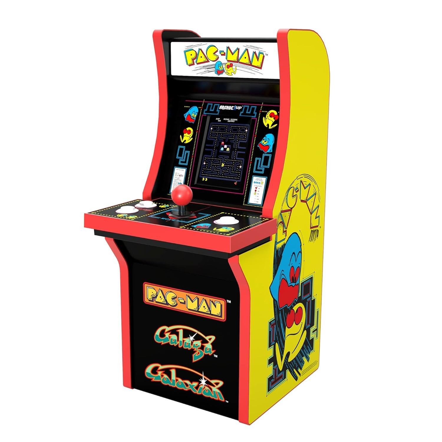 Open Box Arcade1Up Pac-Man Collectorcade Mini Arcade Machine 3 Games A1U