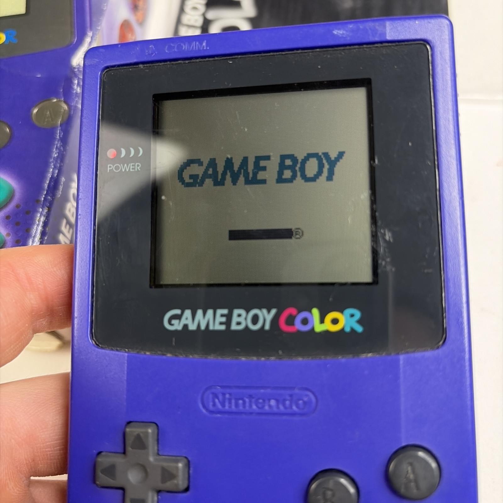 Nintendo OEM GameBoy Color Grape Purple Console In Box CGB-001