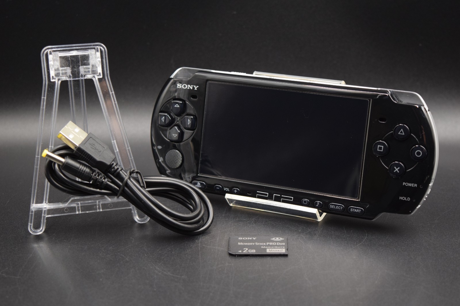 Sony PSP-3000 Piano Black Handheld Console Region Free Tested Good Condition