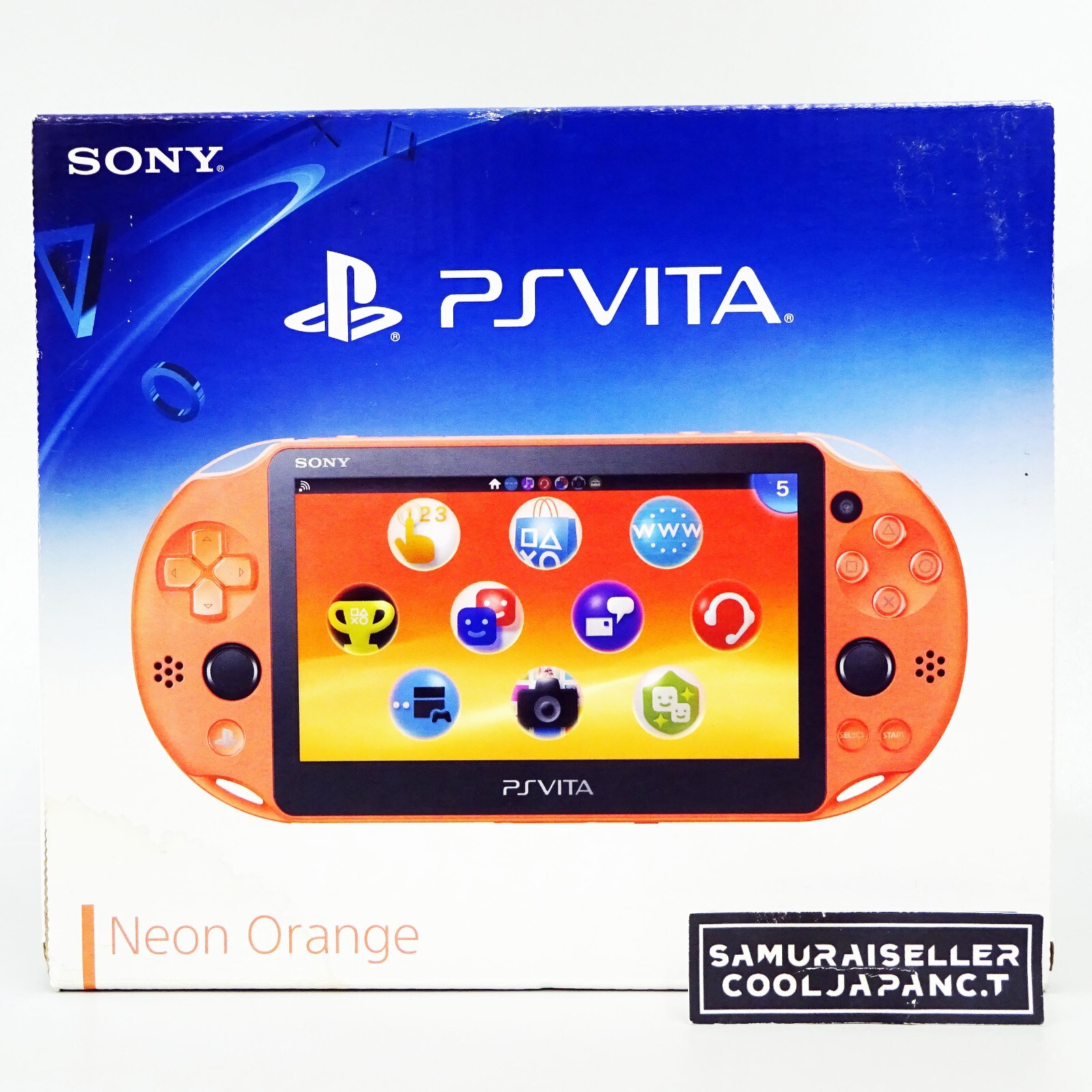 SONY PS Vita PCH-2000 ZA24 Neon Orange Console Wi-Fi model Japan Import NEW