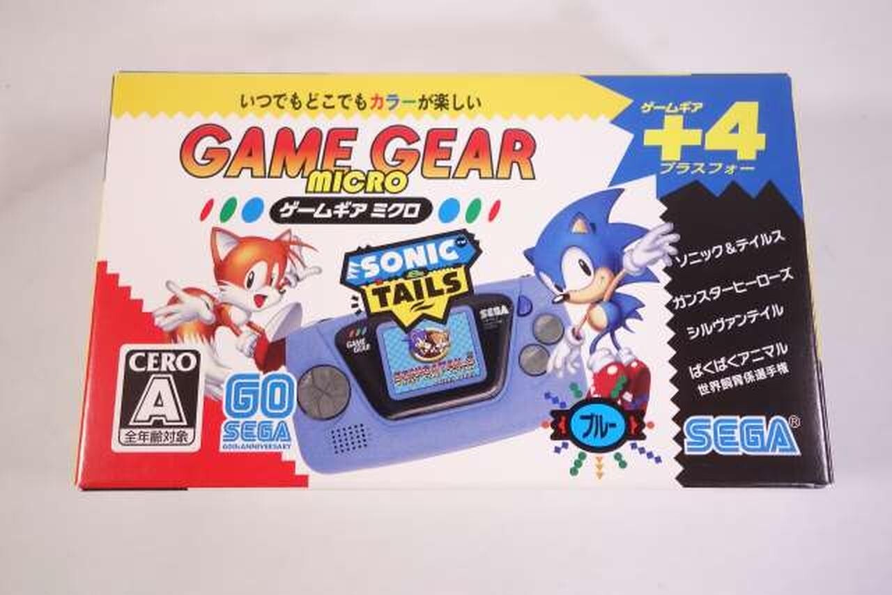 SEGA Game Gear Micro 4 Games Preloaded Blue Used Tested