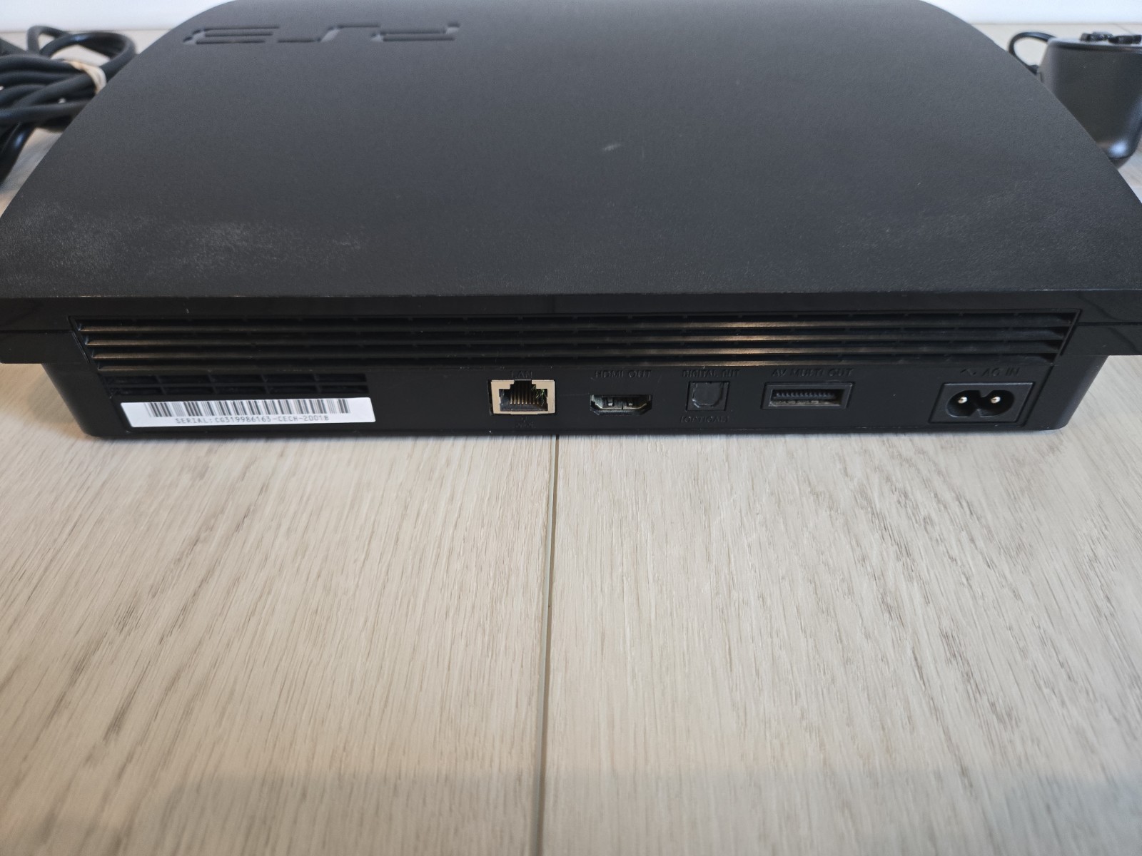 Sony PlayStation 3 PS3 Slim Console 250GB 2001B Controller & Cables Working!