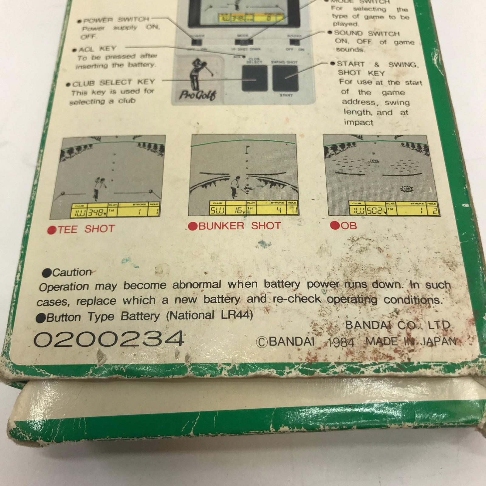Lsi game Pro Golf Vintage Handheld Bandai Game w Box