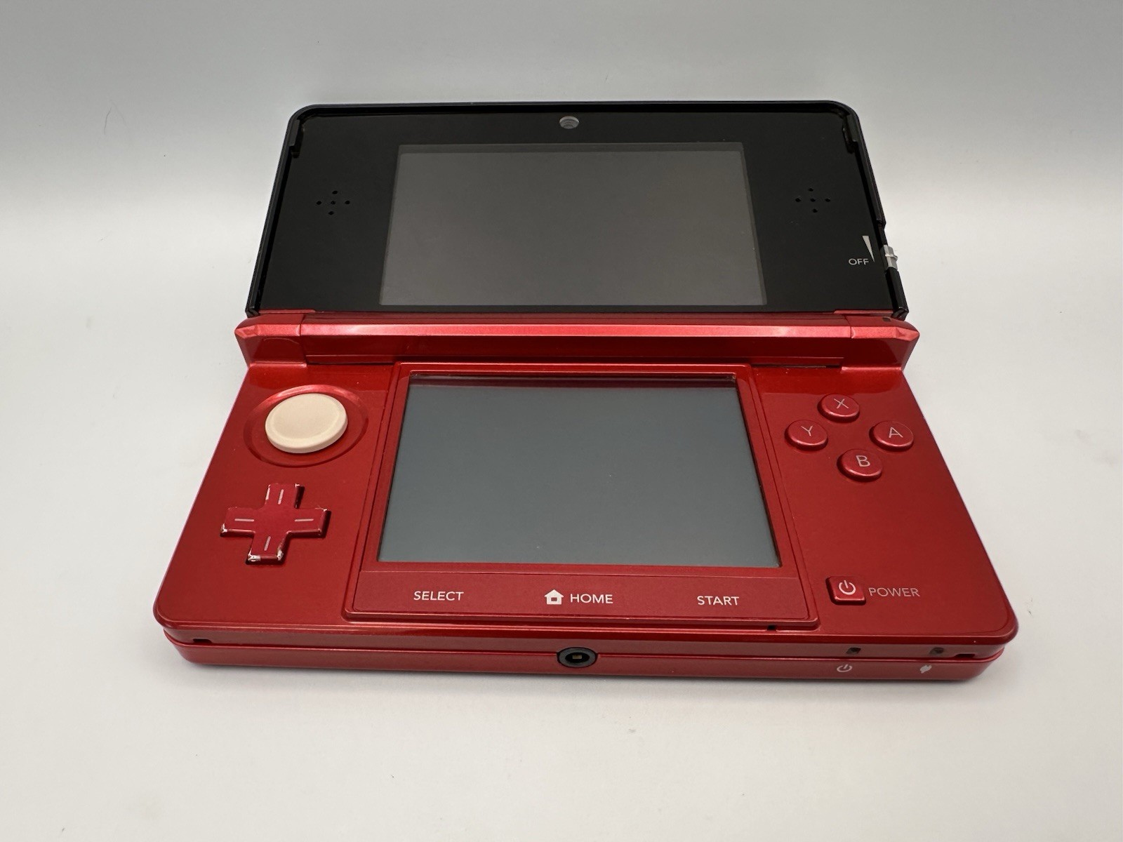 Nintendo 3DS Flare Red Japanese Import Handheld Game Console (Tested, Complete)