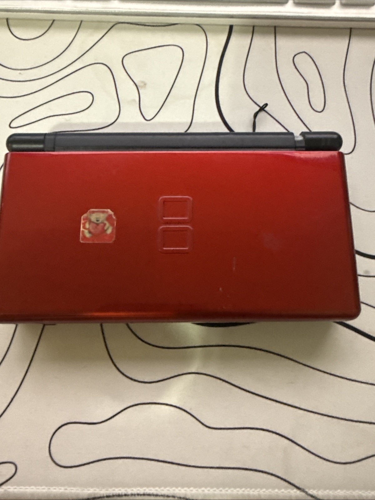 Nintendo DS Lite – Crimson/Black – Tested – No Stylus – No Charger