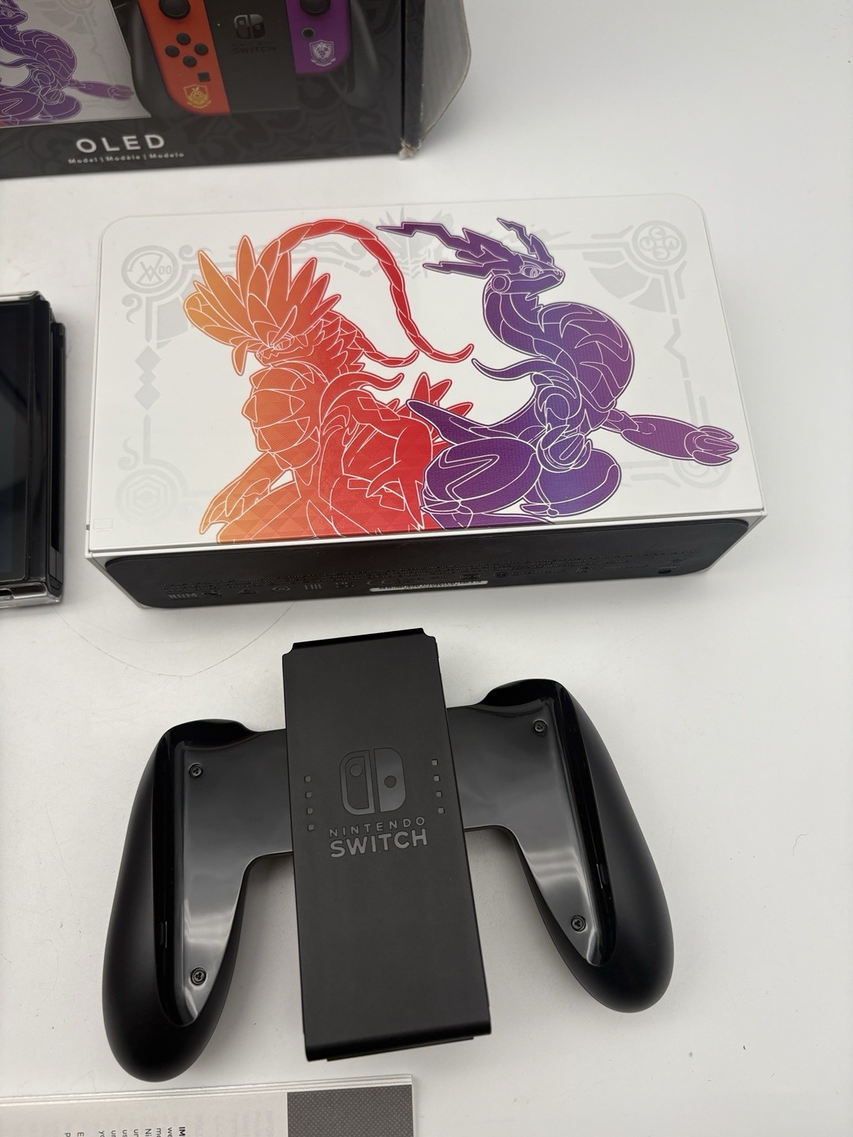 Nintendo Switch OLED Pokemon Scarlet & Violet Edition Console Bundle Complete
