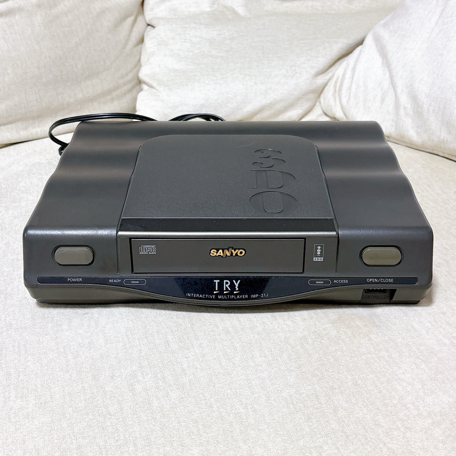SANYO 3DO TRY IMP-21 Console Controller Manual AV Cable Tested Japan