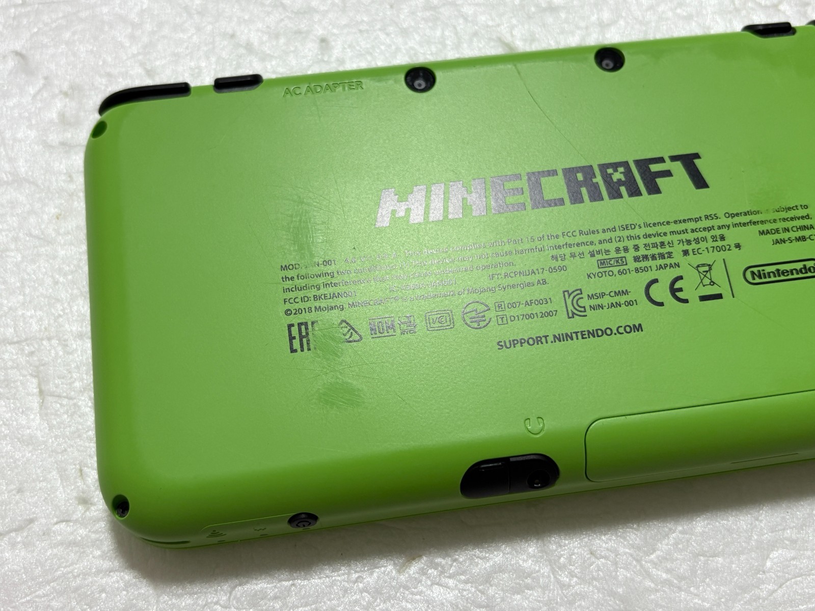 New Nintendo 2DS XL Minecraft Creeper Edition Console Japanese Used from Japan