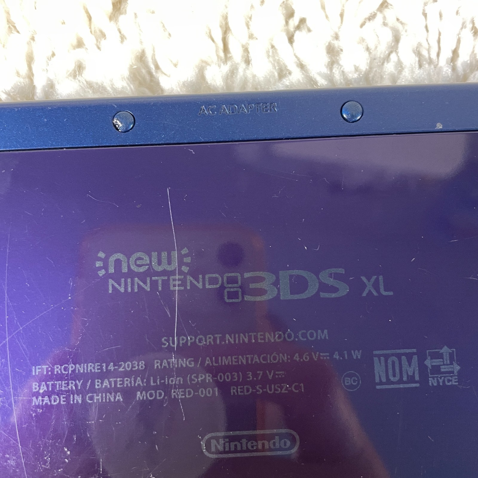 Nintendo New 3DS XL Galaxy Edition Handheld Console System RED-001 Tested