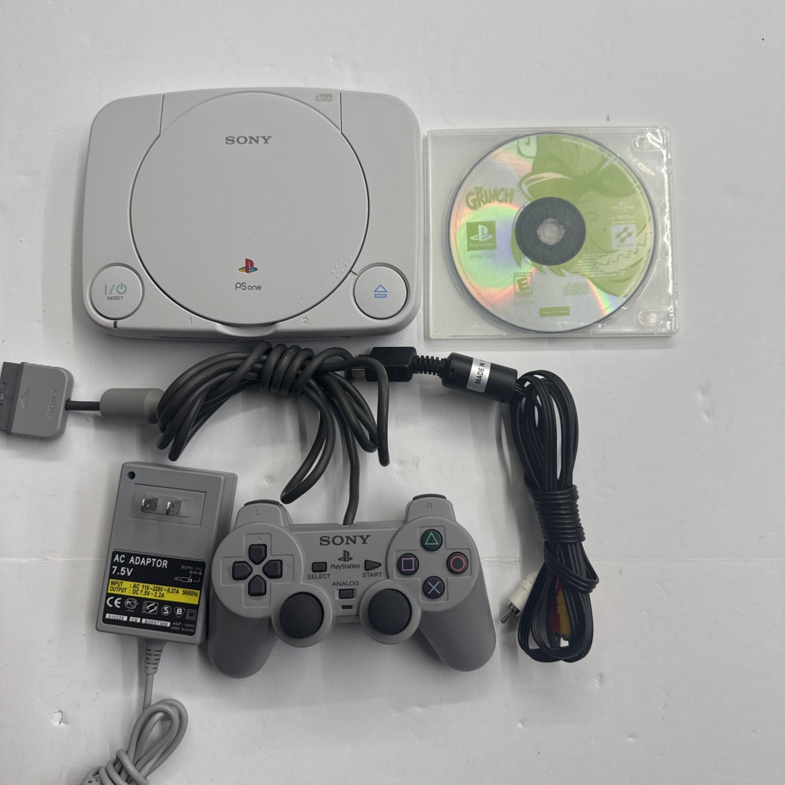 Ps1 – Sony Playstation PS One Video Game Console White Jr Slim Mini Tested 2943