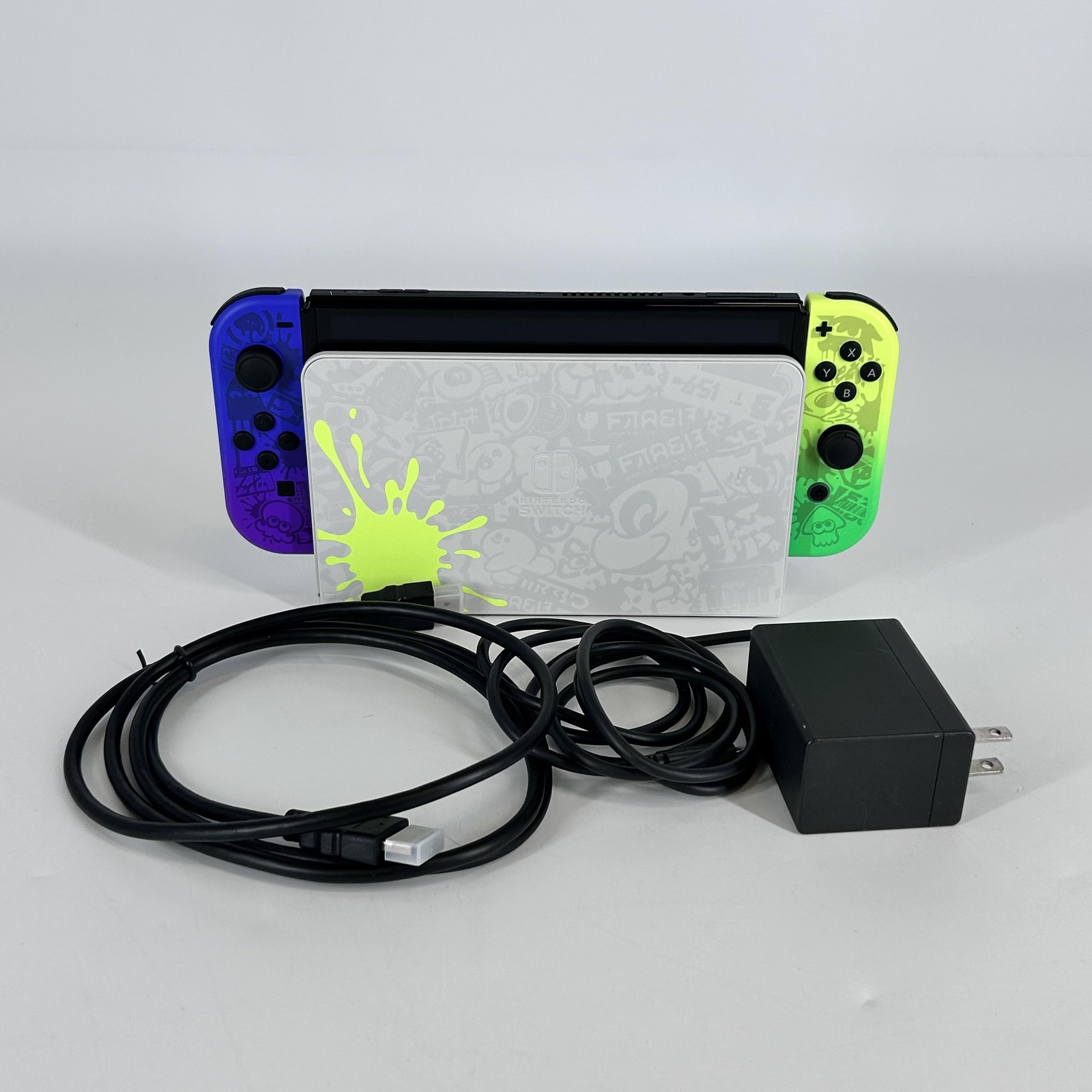 Nintendo Switch OLED Splatoon 3 Edition Handheld Console Black 64GB – Very Good