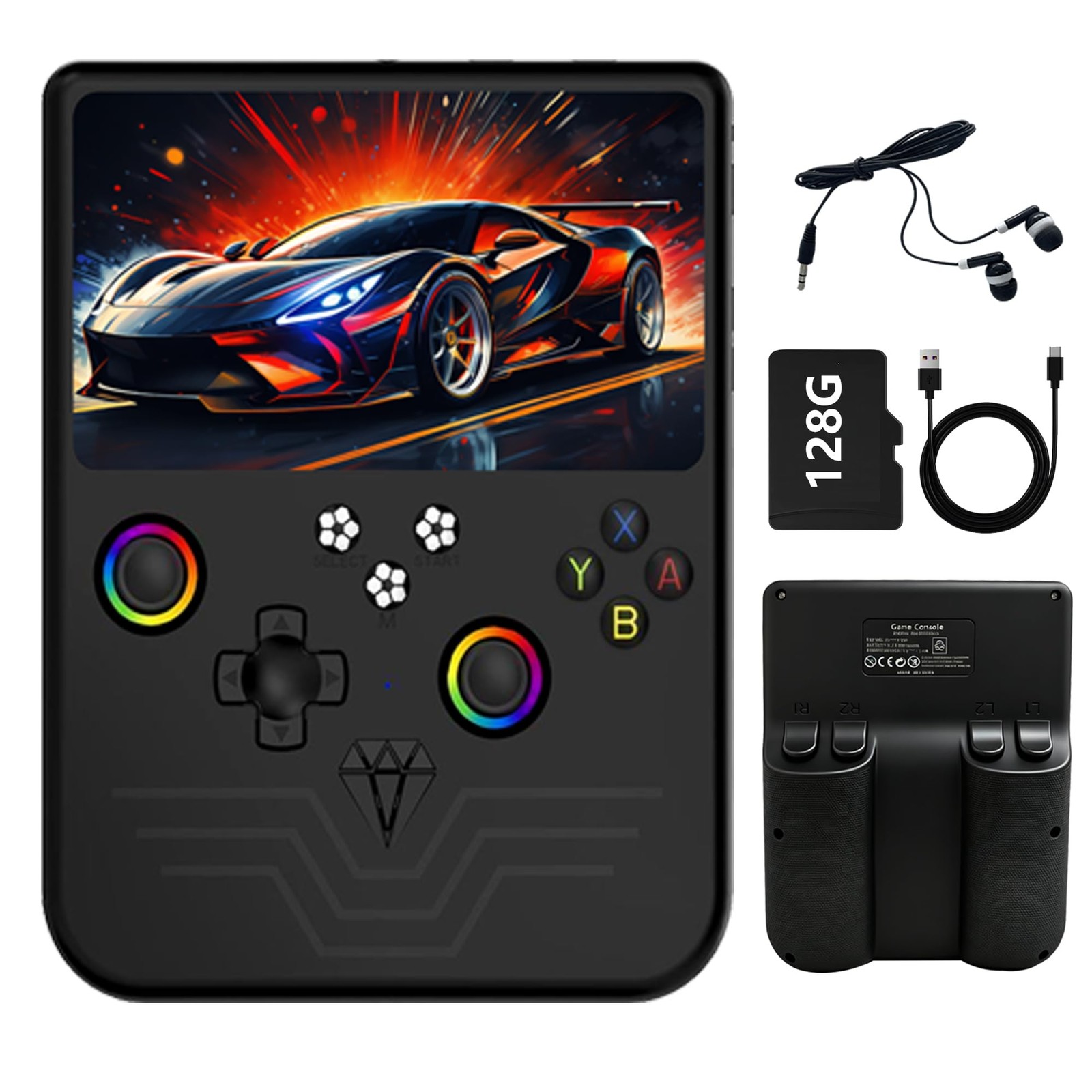 Hugawelo R60MAX Handheld Game Console, 6.0″ IPS Screen, Built-in 40000+ Games…