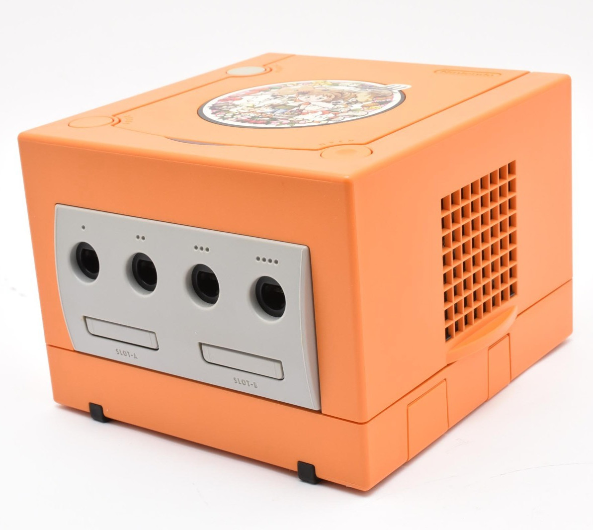 Nintendo GameCube Console Controller Gameboy Player Orange Set Tested Good Japan
