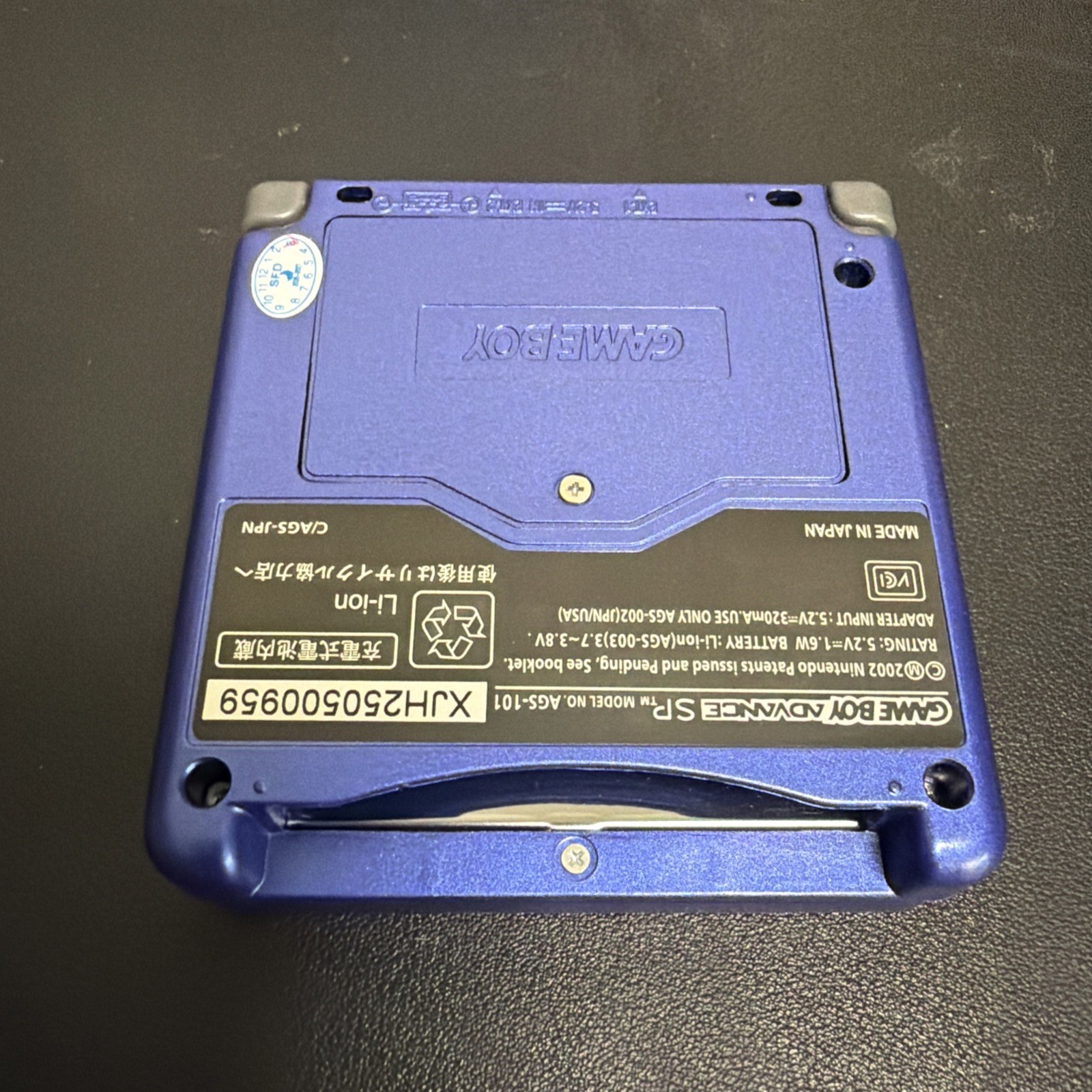 Nintendo Game Boy Advance SP Kyogre Edition Console NEW IPS screen w/ Charger