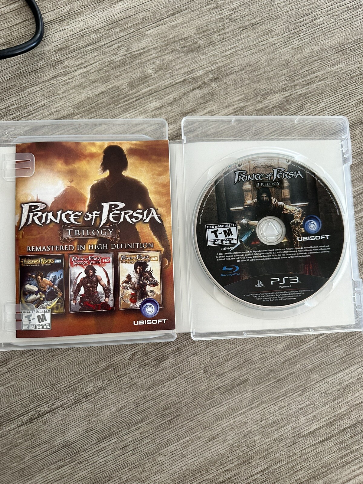 Sony PlayStation 3 40GB Console Black CECHH01 Prince Of Persia Trilogy Game