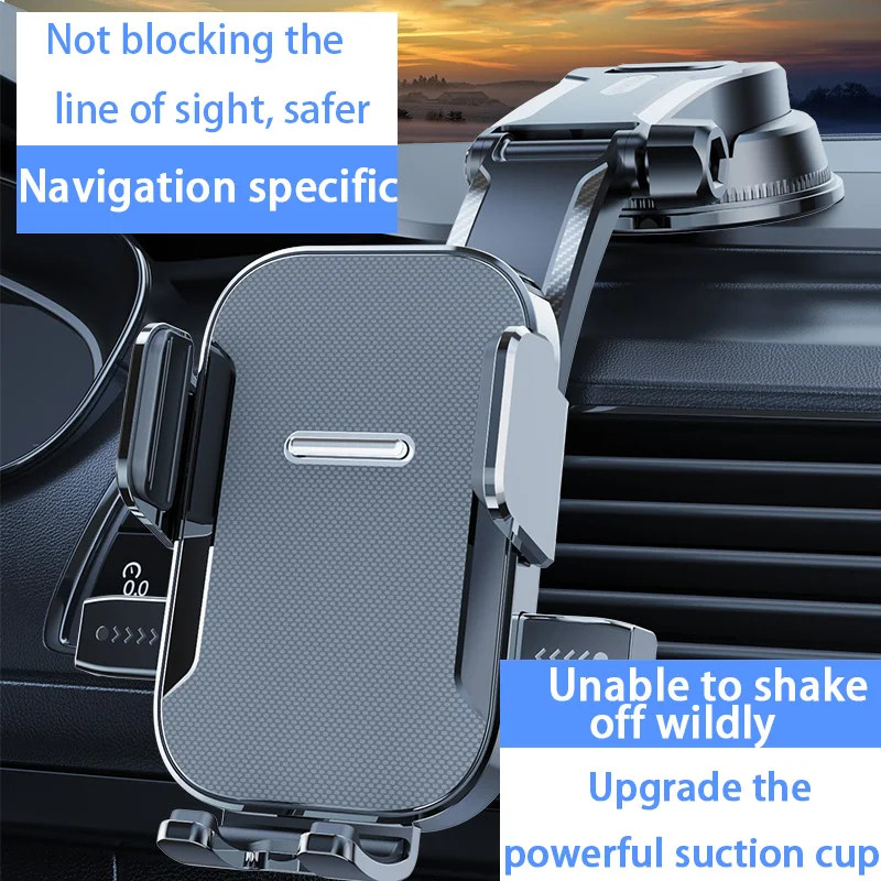 Universal Car Phone Holder Multi-Scene One-Click Lock Strong Suction 360° Rotati