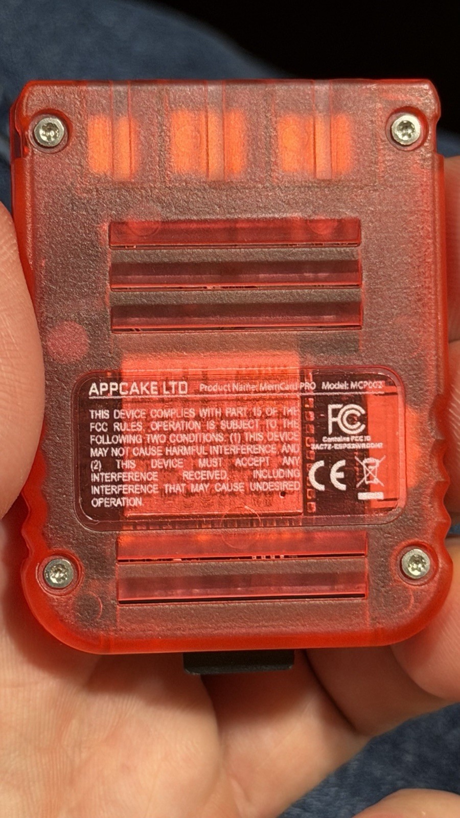 Red PlayStation 1 w/ XStation Recapped Laser Bear Controllers IGR MemCard Pro