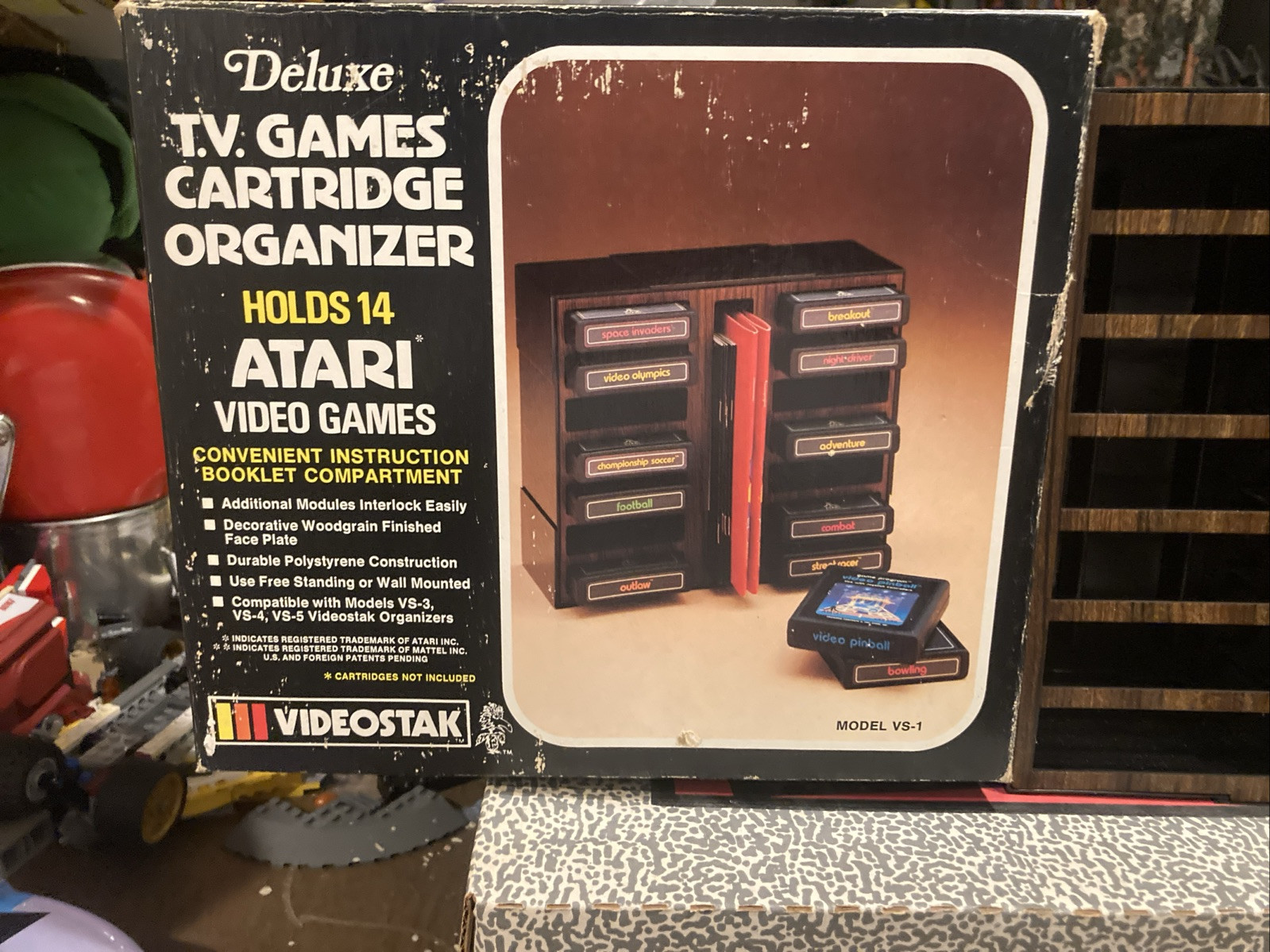 Vintage 80s Atari Modular Cartridge Library Made in USA *New* in original Box