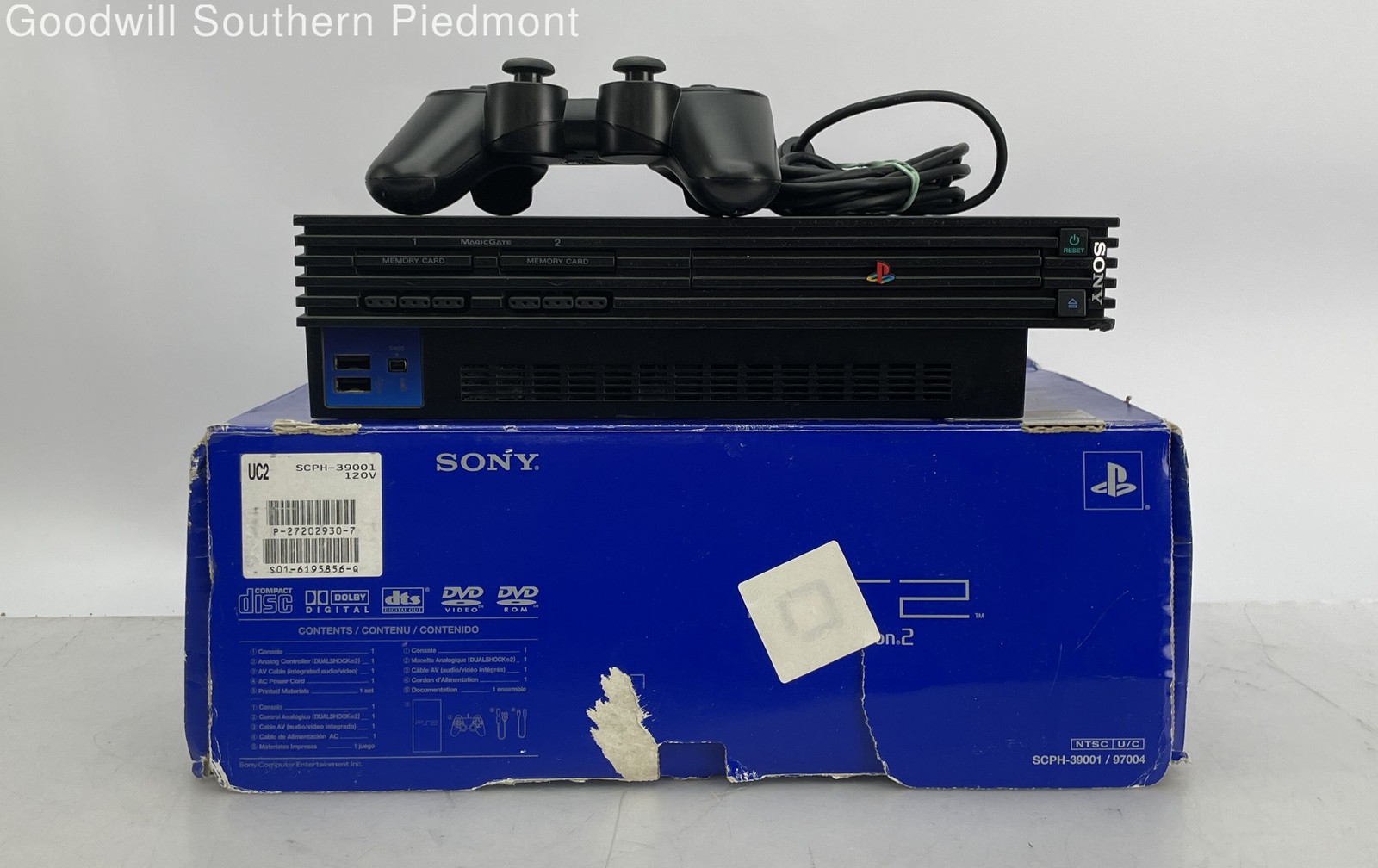 Sony PlayStation 2 PS2 SCPH-30001 R Game Console with Box Bundle – Tested