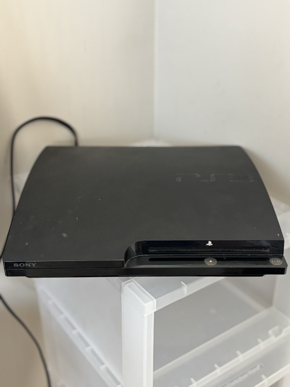 Sony PlayStation 3 Slim Black Console Gaming System, No Controllers