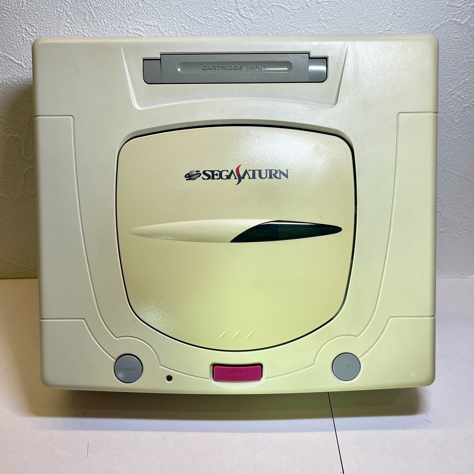 Boxed SEGA SATURN CONSOLE SET HST-0019 White w/2games Japan Used VG+/EX