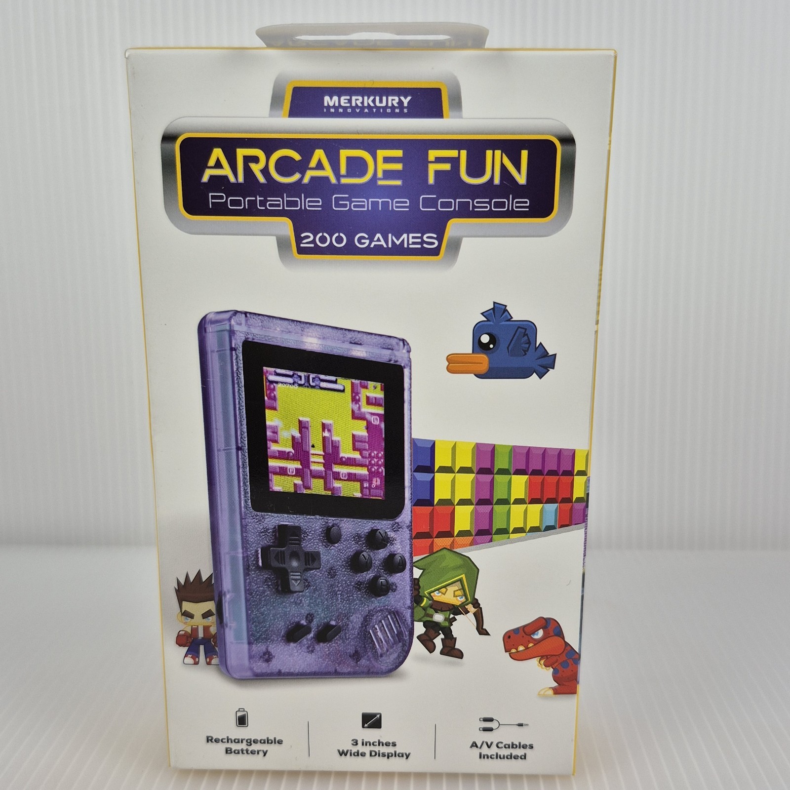 Merkury Innovations Arcade Fun Portable Game Console 200 Games