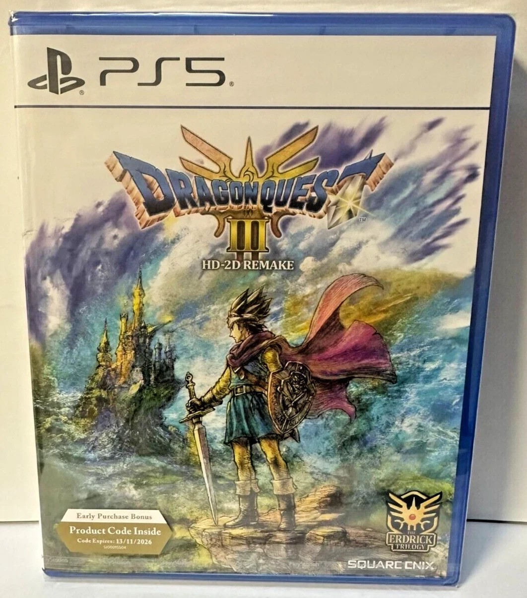 Dragon Quest I & II (Multi-Language) + III HD-2D Remake PS5 New Sealed Bundle