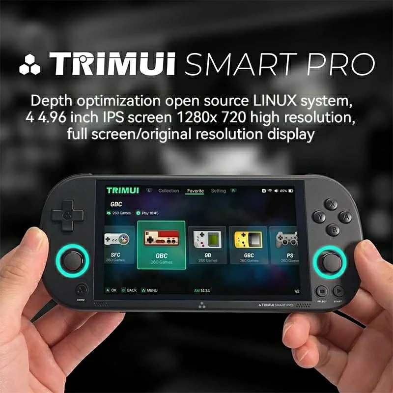 TRIMUI SMART PRO Open Source Linux Handheld Gaming Console free 1000 games