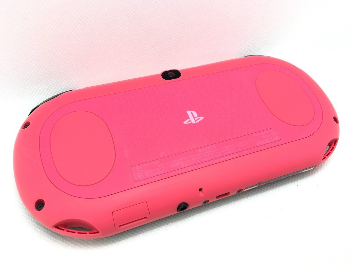 [Read/Exc] Sony PS Vita Pink/Black PCH-2000 ZA15 Slim Console Wi-fi w/Box