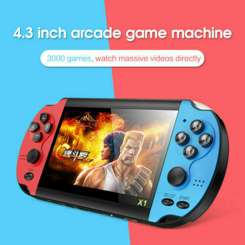 X7 Handheld Player 4.3 LCD Display 8GB 3000 Game Console Mini Pocket MP5 Video
