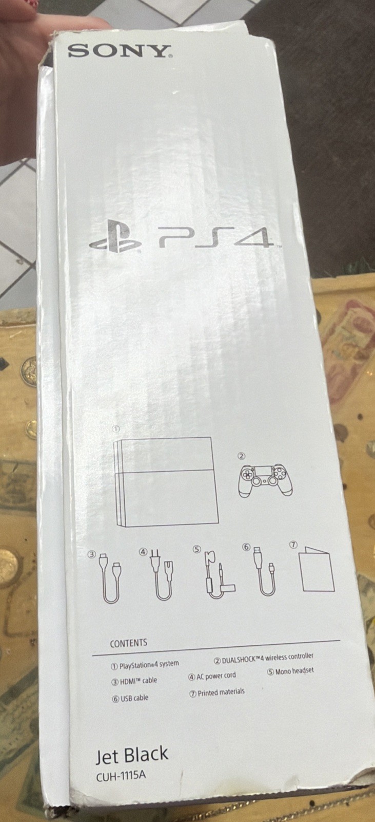 Sony Playstation 4 Black Console 500GB CUH-1001A w/ 3 Controllers & Power Cord