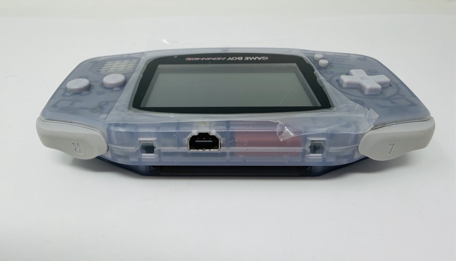 Nintendo Game Boy Advance Clear Glacier Handheld Console New Screen Lens System