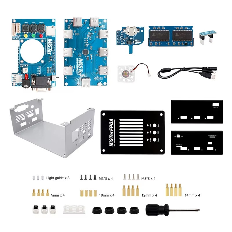 New Aluminum Case IO Analog Board USB Hub 128M SDRAM RTC Module For Terasic DE10