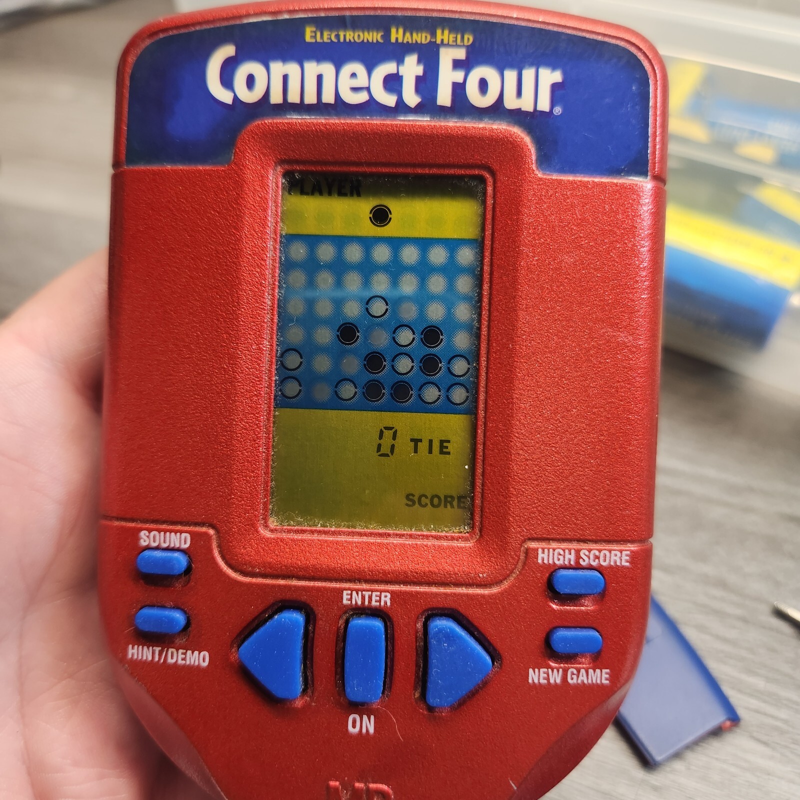 Hasbro 2002 Hand Held Electronic Connect 4 By Hasbro Red Handheld 8E
