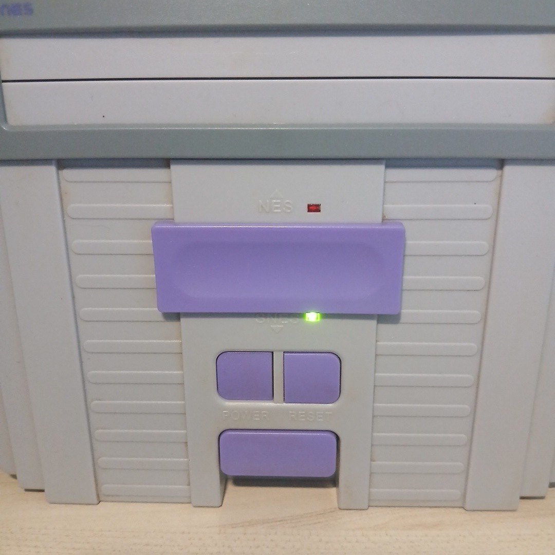 Hyperkin Retron 2 NES SNES Console Gray Purple TESTED WORKS