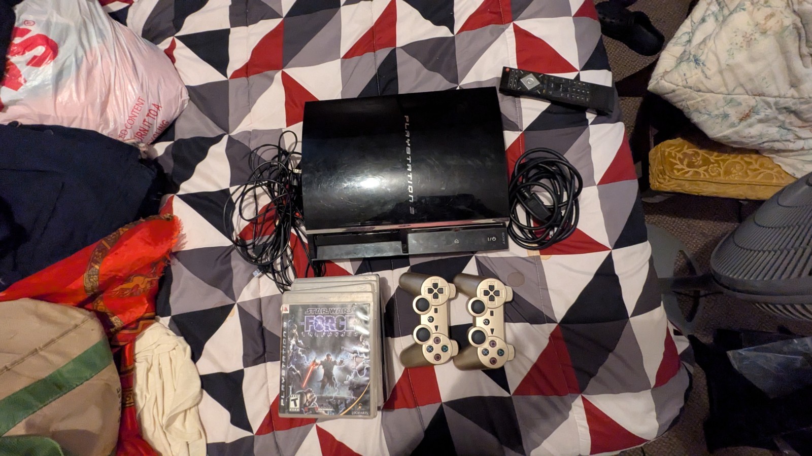 Sony PlayStation 3 PS3-40 GB-NTSC-U/C (US/Canada) with two controllers and games