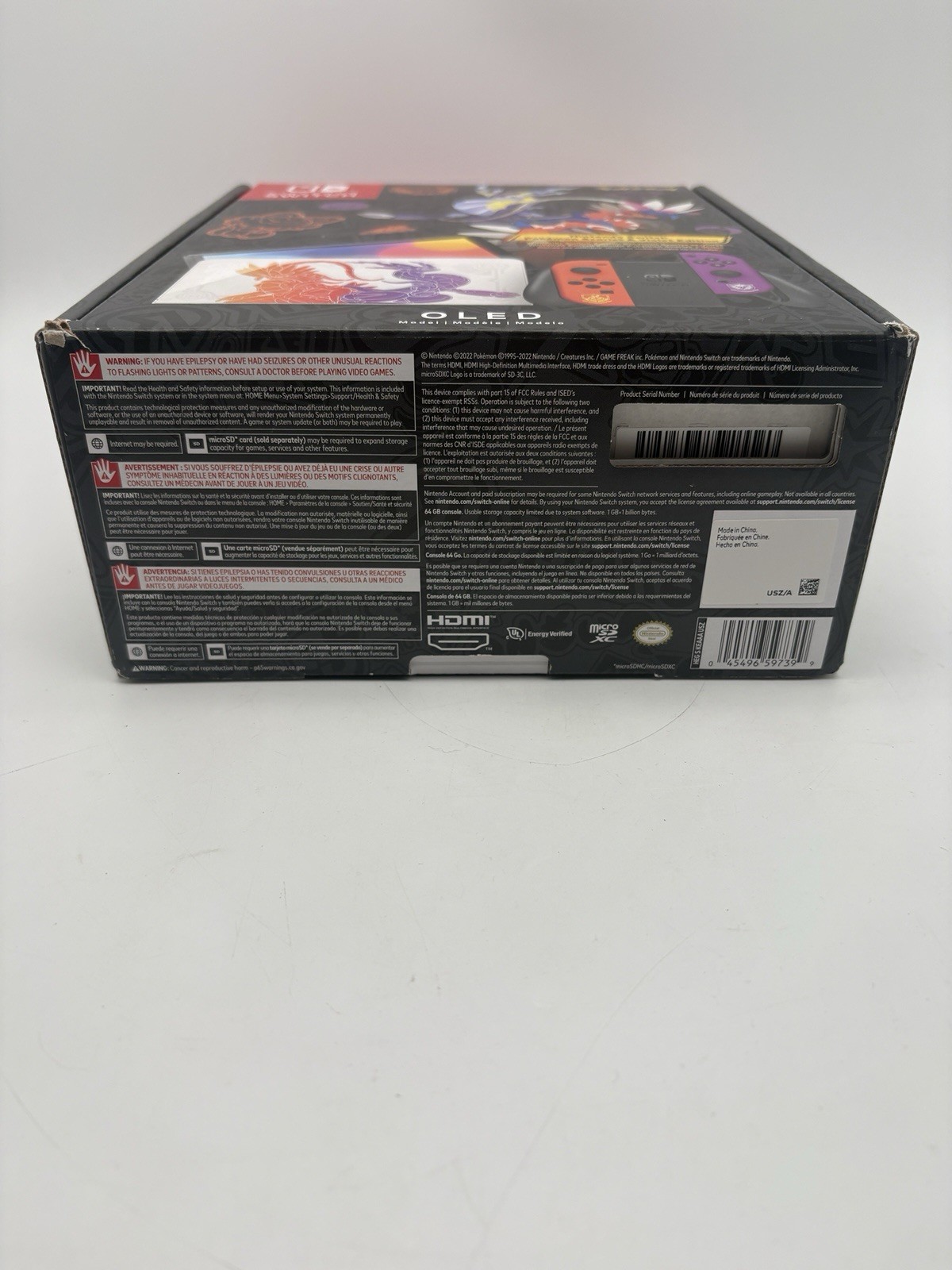 Nintendo Switch OLED Pokemon Scarlet & Violet Edition Console Bundle Complete