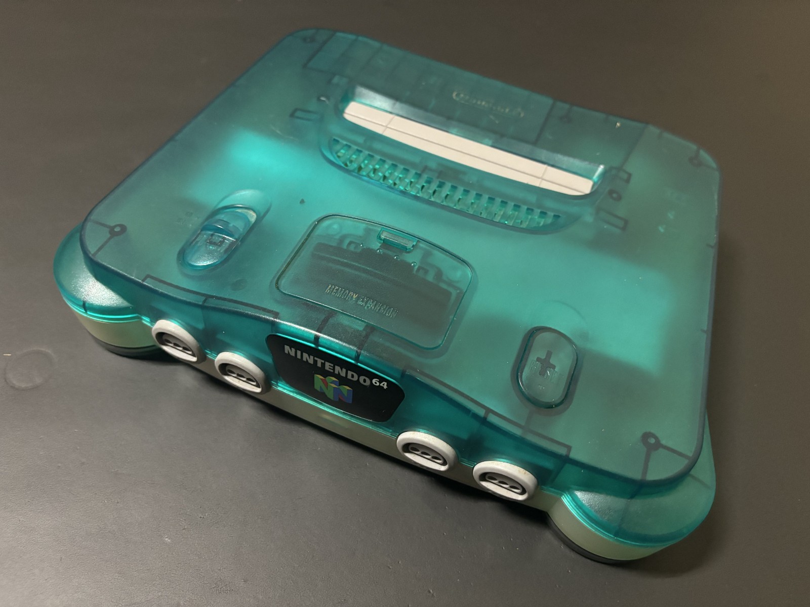 Nintendo 64 N64 Console Clear Blue Controller Pokemon Stadium 0 Tested Working