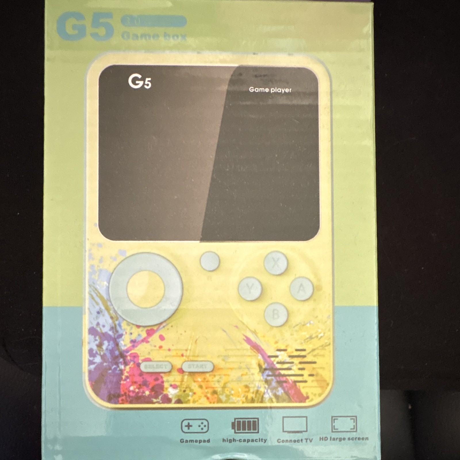 G5 Handheld Game Player Gray Multicolor TV Out w/ AV Cables RCA Headphone