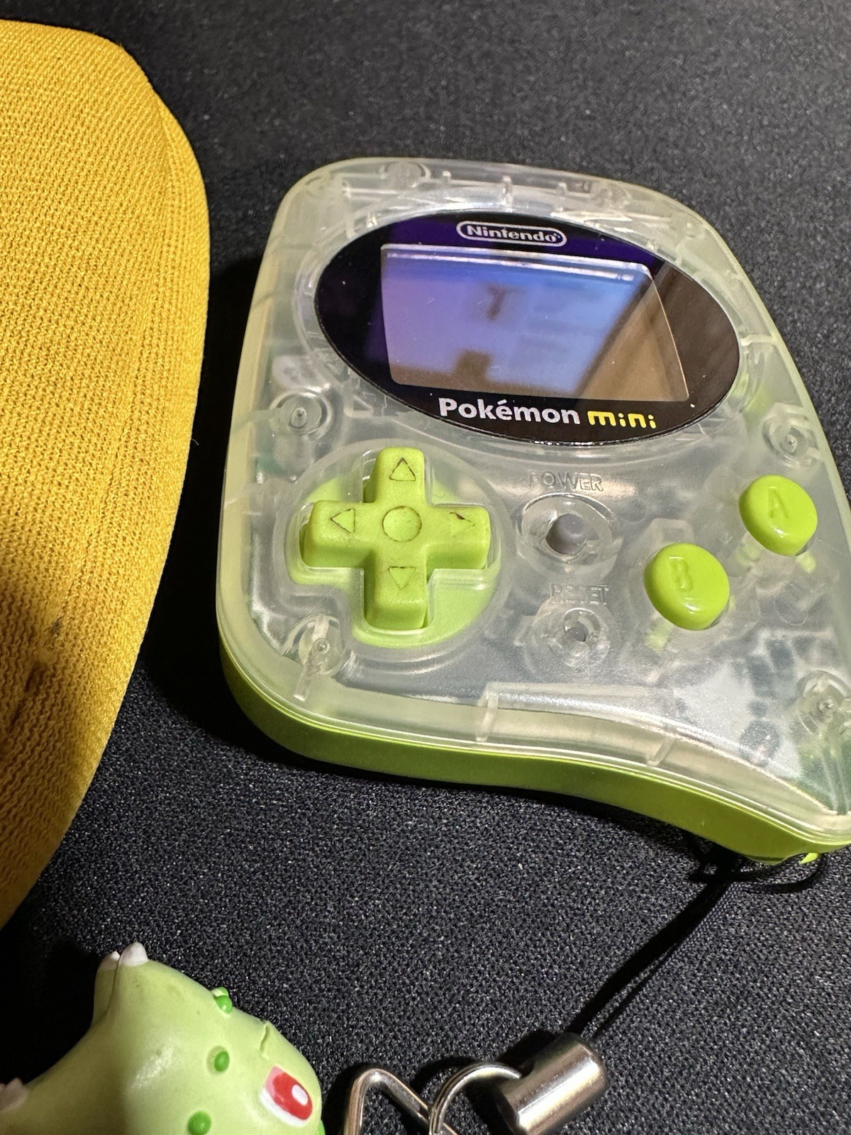 Pokémon Mini Console MIN-001 Chikorita Green W/ 2 Games, Soft case, Charm – US