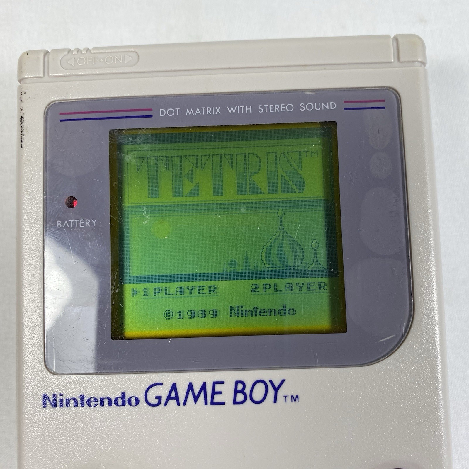Original Nintendo Game Boy Console System Near Complete w/ Box Manual Tetris