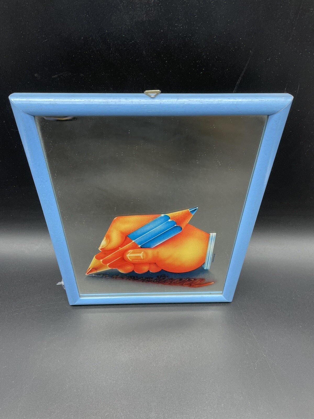 80s# VINTAGE RARE MIRROR FRAME 80s 80s OFFICIAL NEW OLD STOCK#[MG]