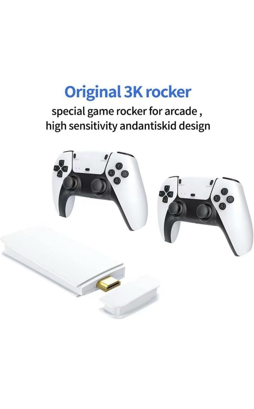 4K HD Handheld Game Console White Black Wi-Fi 3D Audio HDMI USB 4K UHD