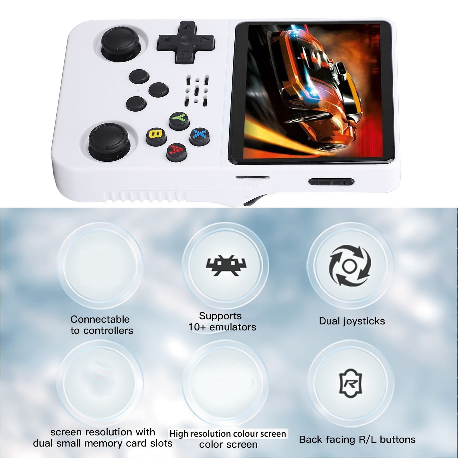 R36s Retro Handheld Gaming Console 3.5 Inch IPS Screen 640 X 480 3500 MAh B XFPK