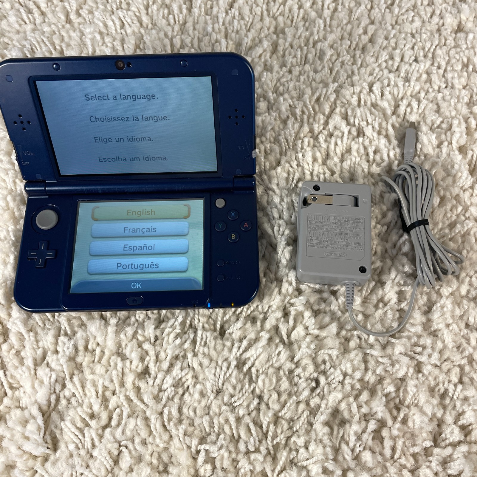 Nintendo New 3DS XL Galaxy Edition Handheld Console System RED-001 Tested